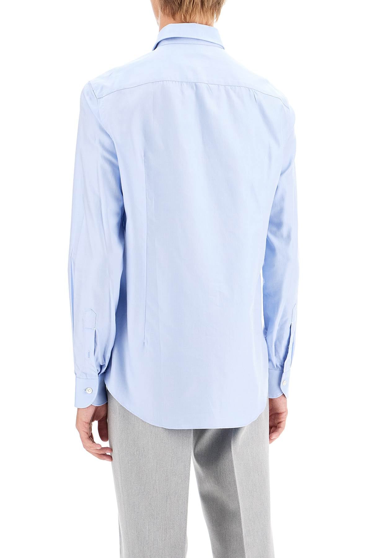 Slim Fit Twill Shirt For Men  - Light Blue