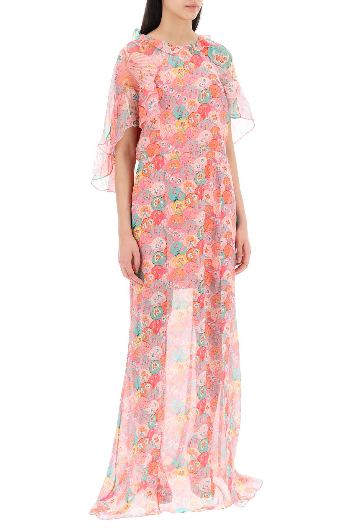 "maxi Natalia Silk Georgette  - Multicolor