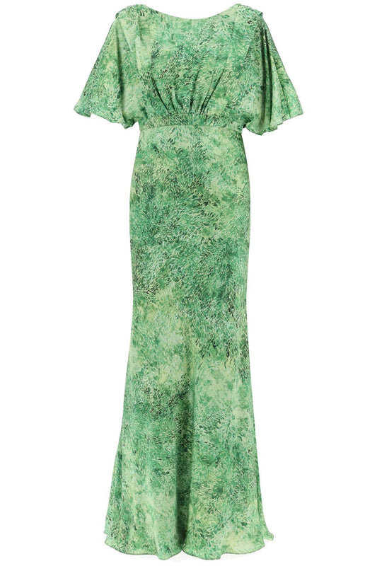 Winona Silk Maxi Dress  - Green