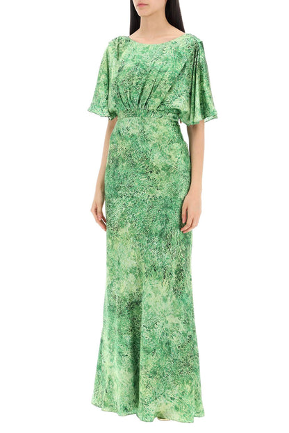 Winona Silk Maxi Dress  - Green