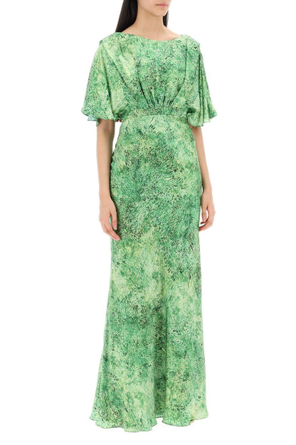 Winona Silk Maxi Dress  - Green