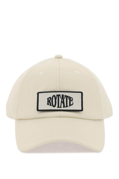 Baseball Cap With Logo Patch  - Beige