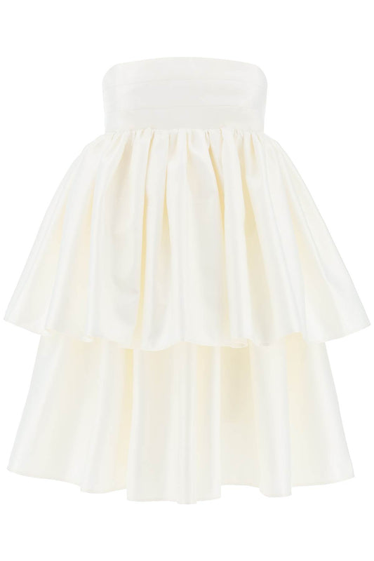 Responsible Ruffled Midi Dress  - White