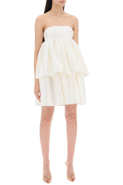 Responsible Ruffled Midi Dress  - White