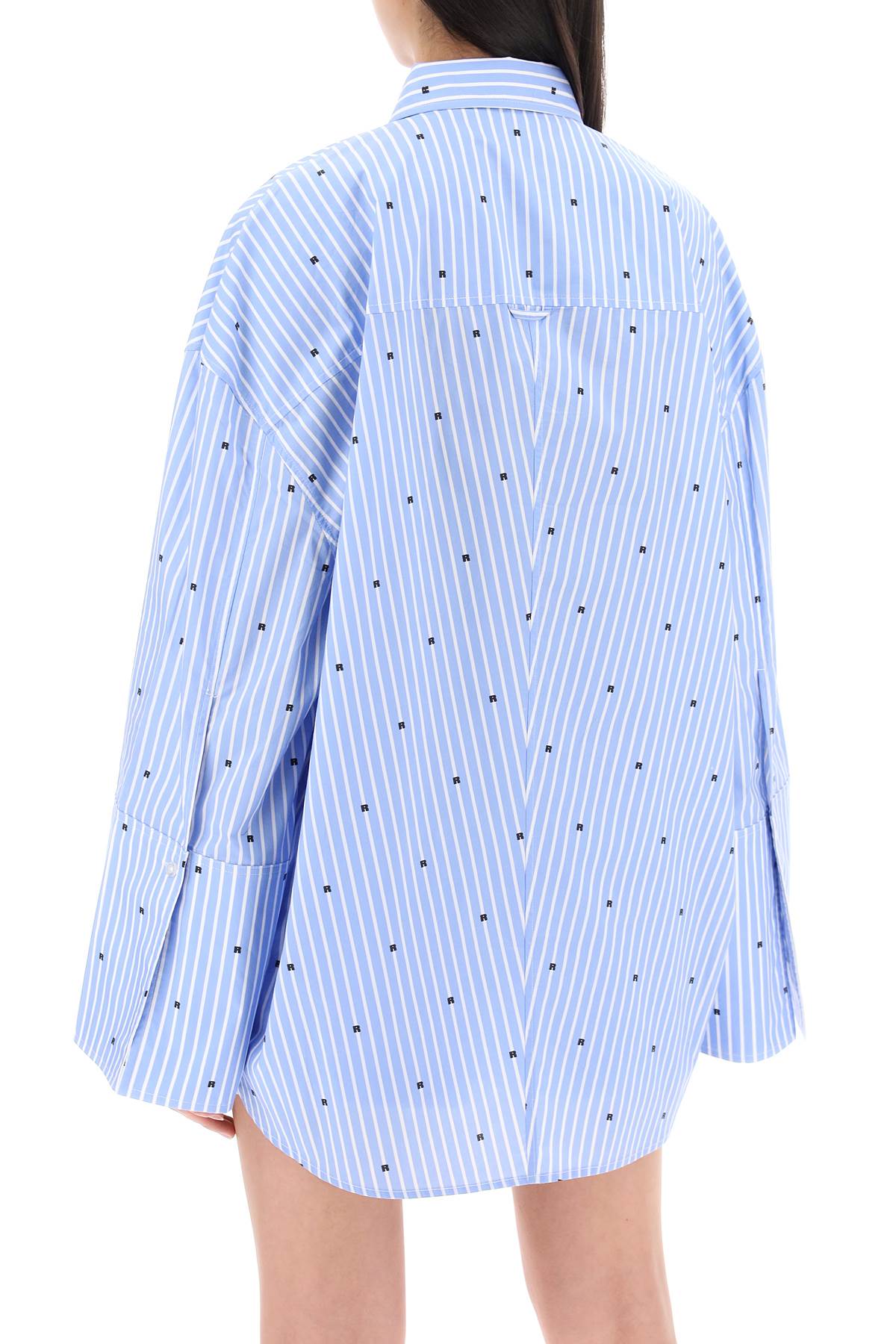 'oversized Shirt With Maxi  - Blue