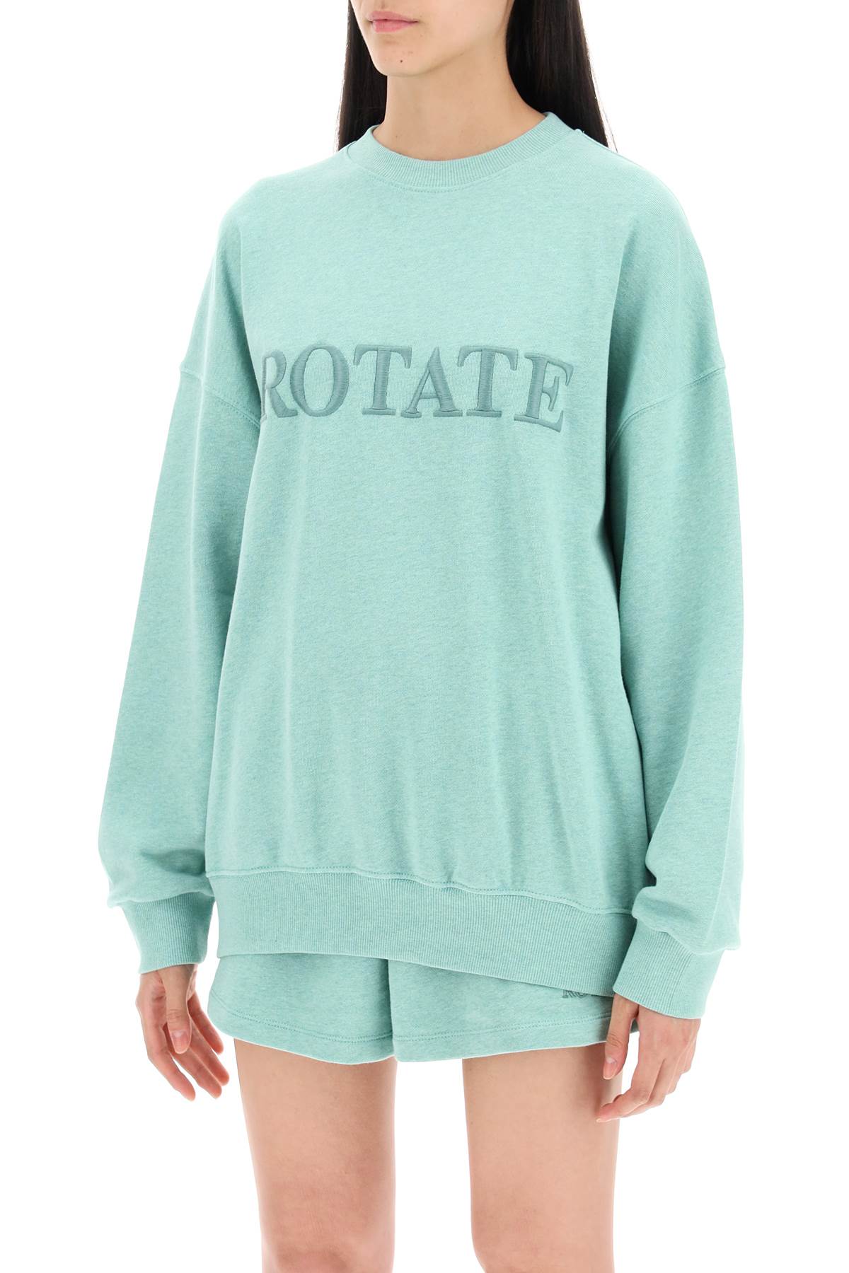 Organic Cotton Crewneck Sweatshirt  - Green