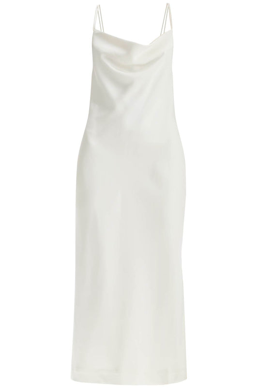 Satin Slip Dress For Elegant  - White