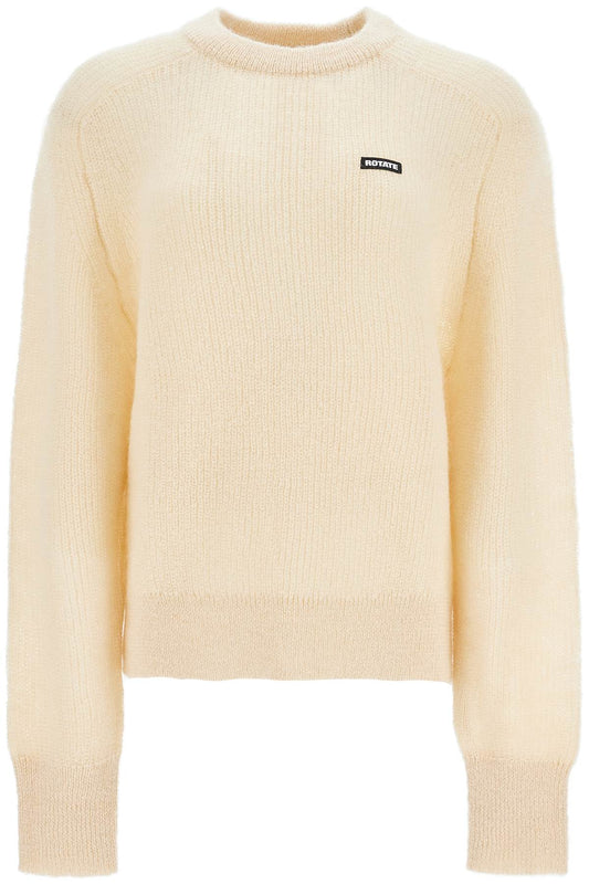 Mohair Blend Pullover Sweater  - Neutro