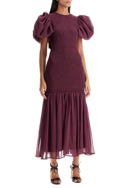 Chiffon Smock Dress  - Purple