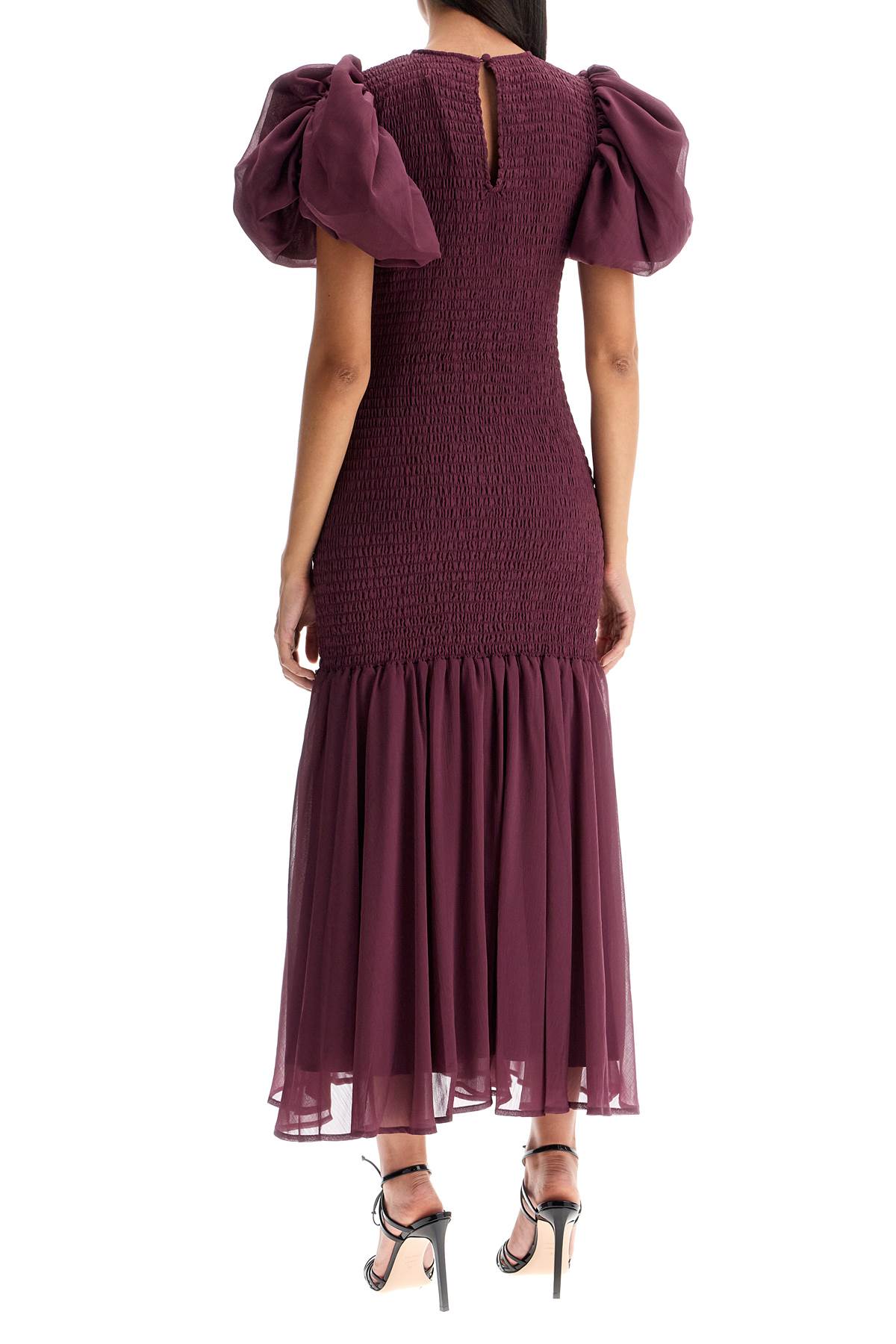 Chiffon Smock Dress  - Purple