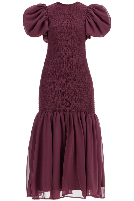 Chiffon Smock Dress  - Purple