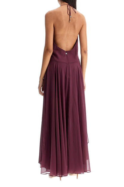 Long Chiffon Dress For Women  - Purple