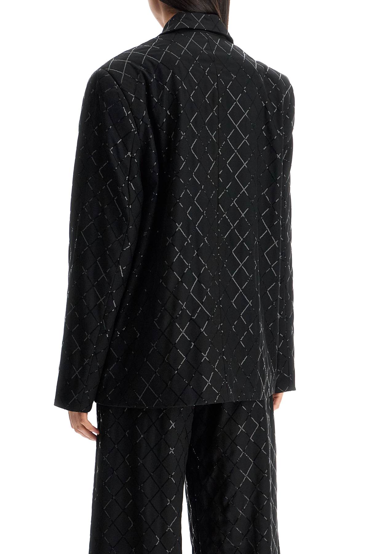 'oversized Sequin  - Black