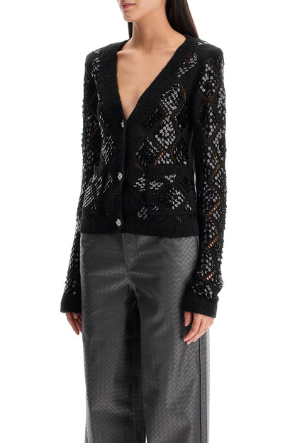 Perforated Cardigan With  - Black