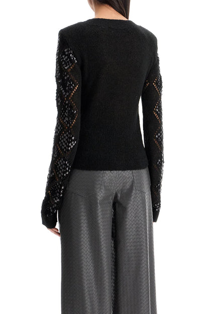 Perforated Cardigan With  - Black