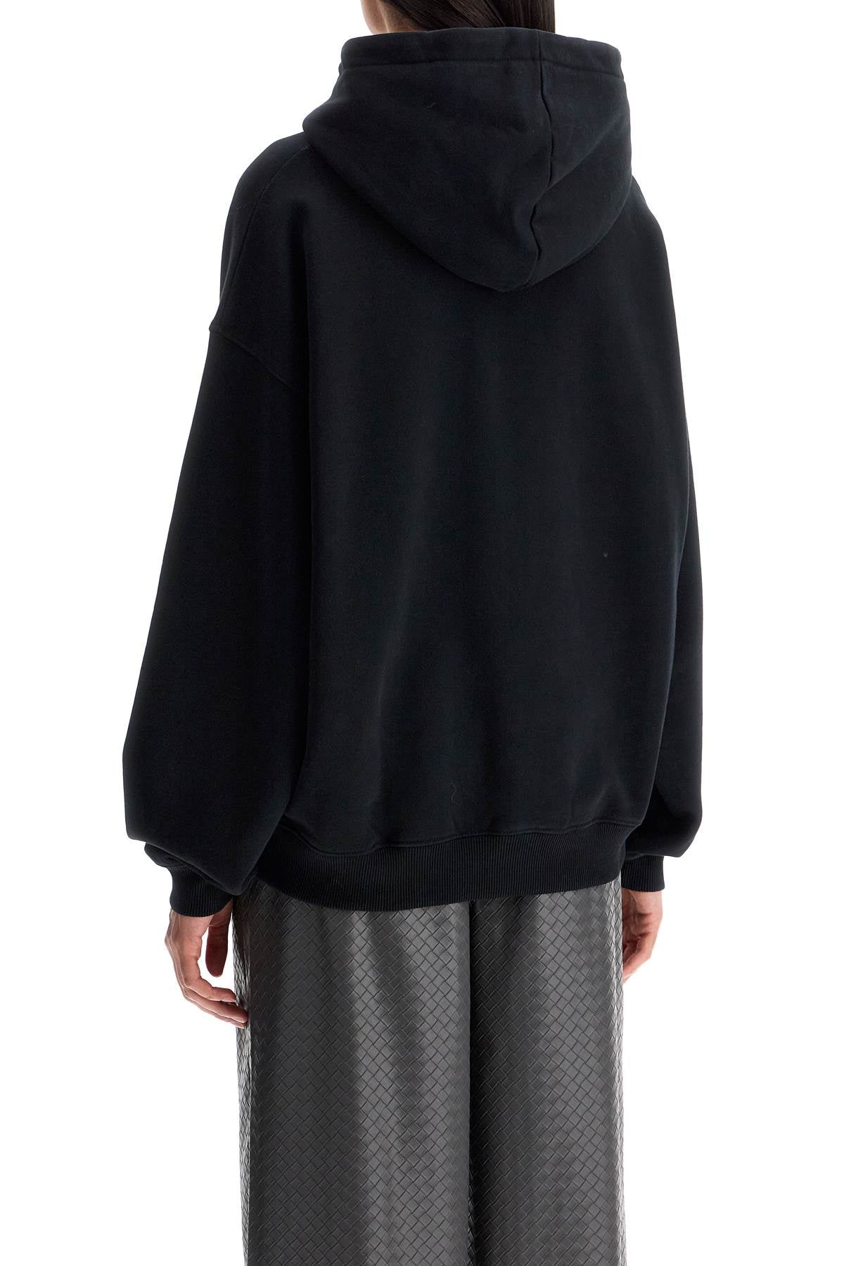 Hooded Sweatshirt With  - Black