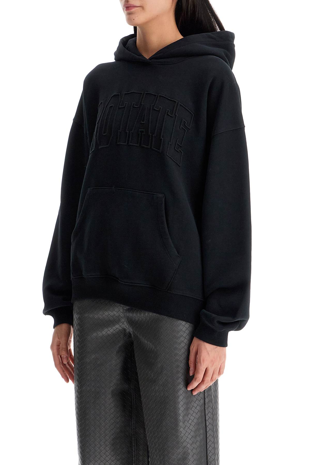 Hooded Sweatshirt With  - Black