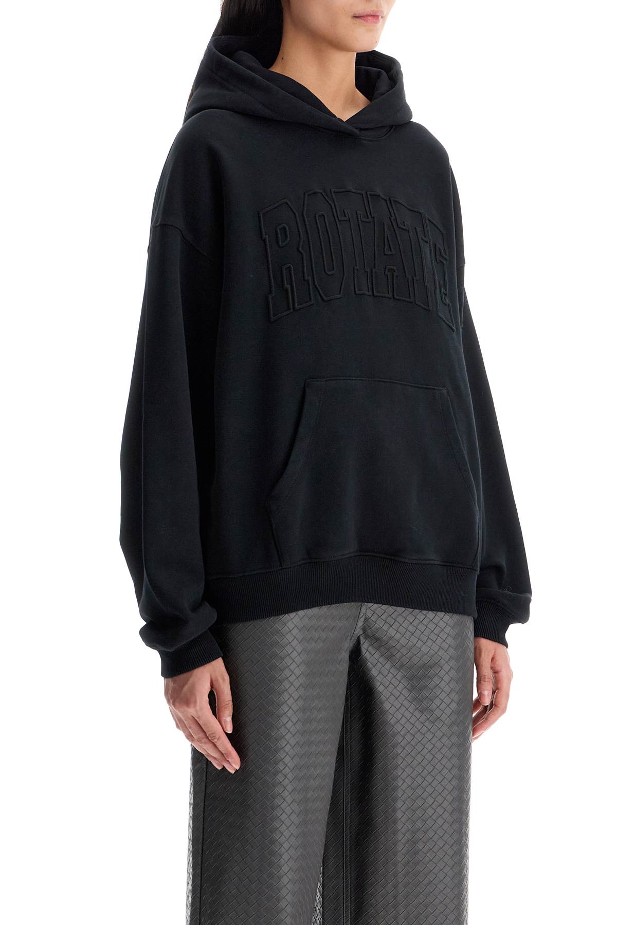 Hooded Sweatshirt With  - Black