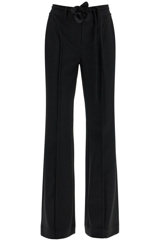 Elegant Pink Recycled Polyester Women's Trousers  - Pink