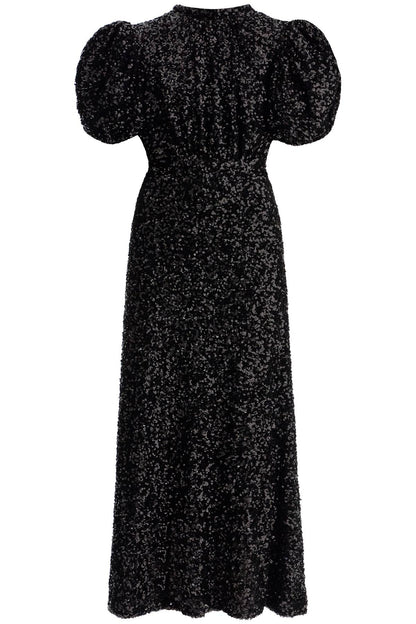 Midi Sequin Dress With  - Black