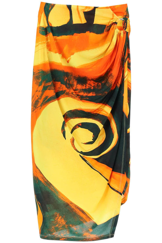 Coastline Midi Skirt  - Arancio