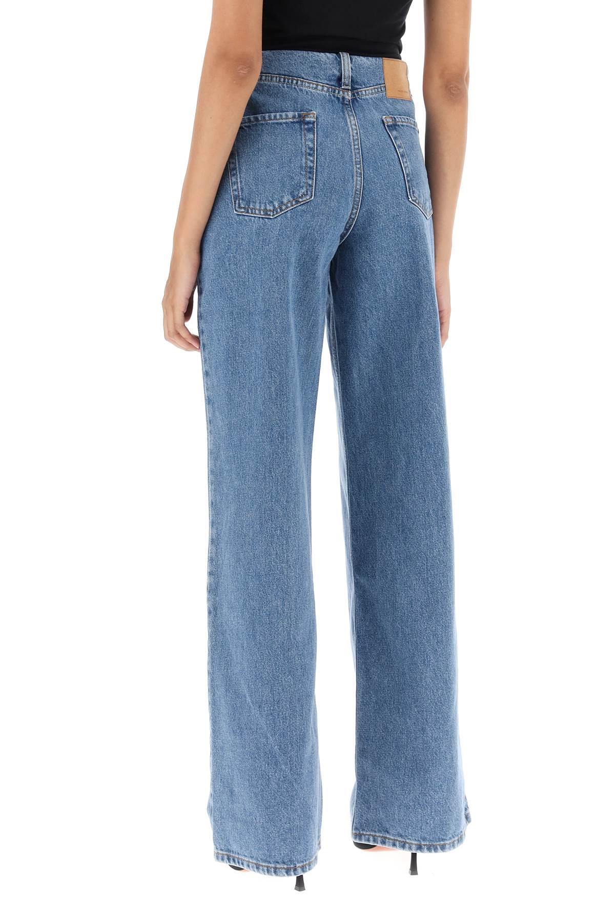 Low Waist Baggy Jeans  - Blu