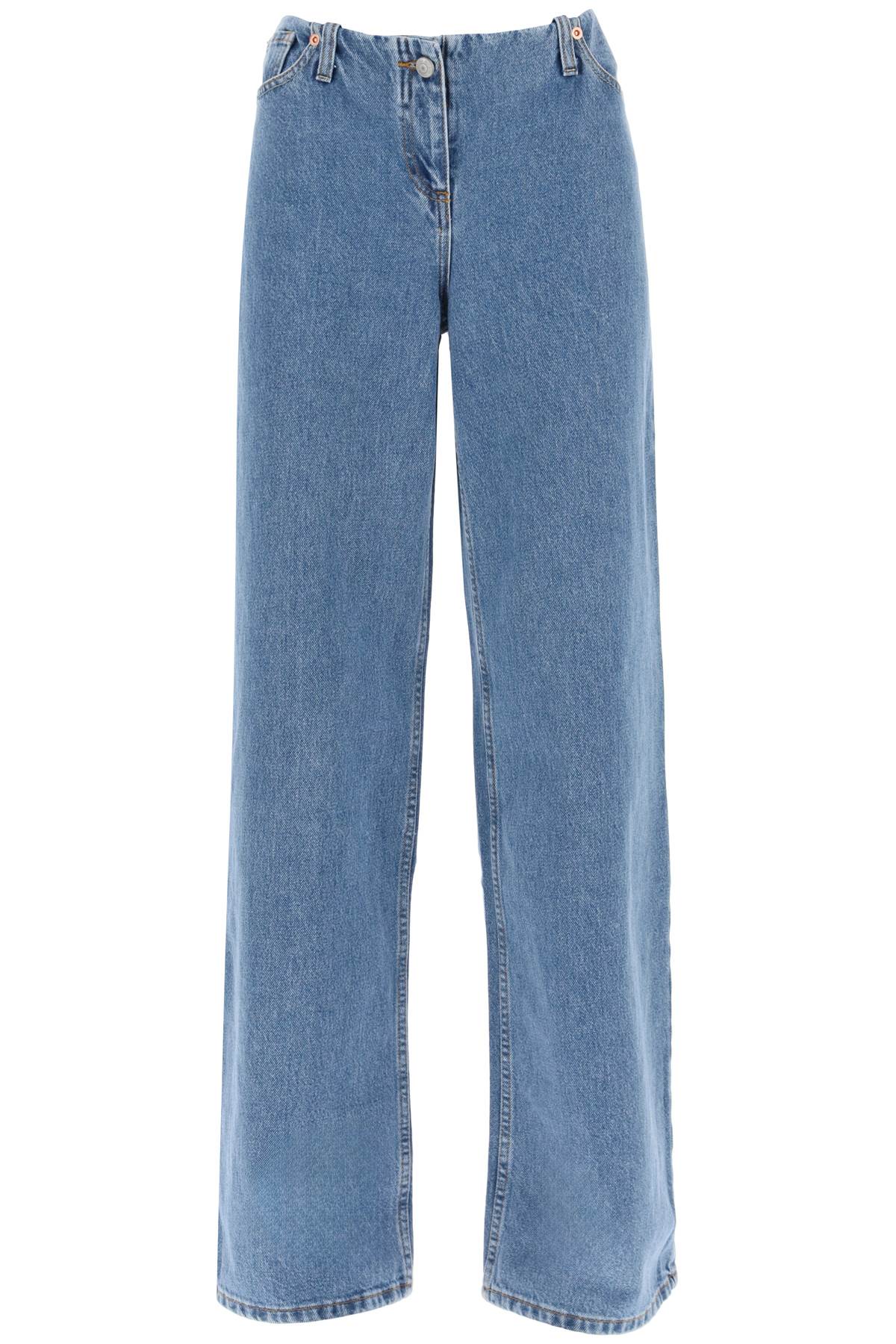 Low Waist Baggy Jeans  - Blu