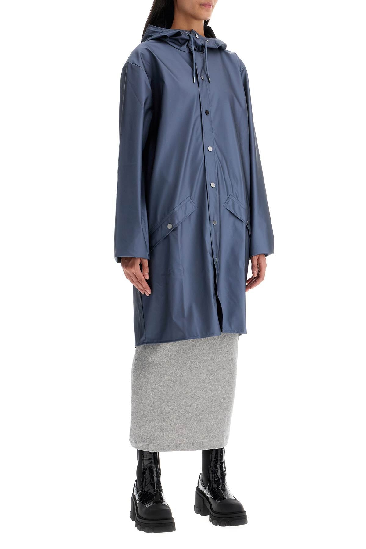 Unisex Long Rain Jacket  - Blue