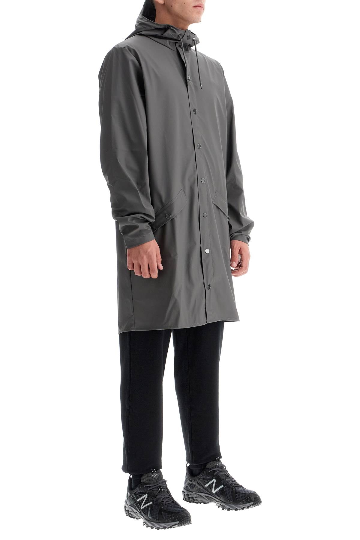 Unisex Long Rain Jacket  - Grey