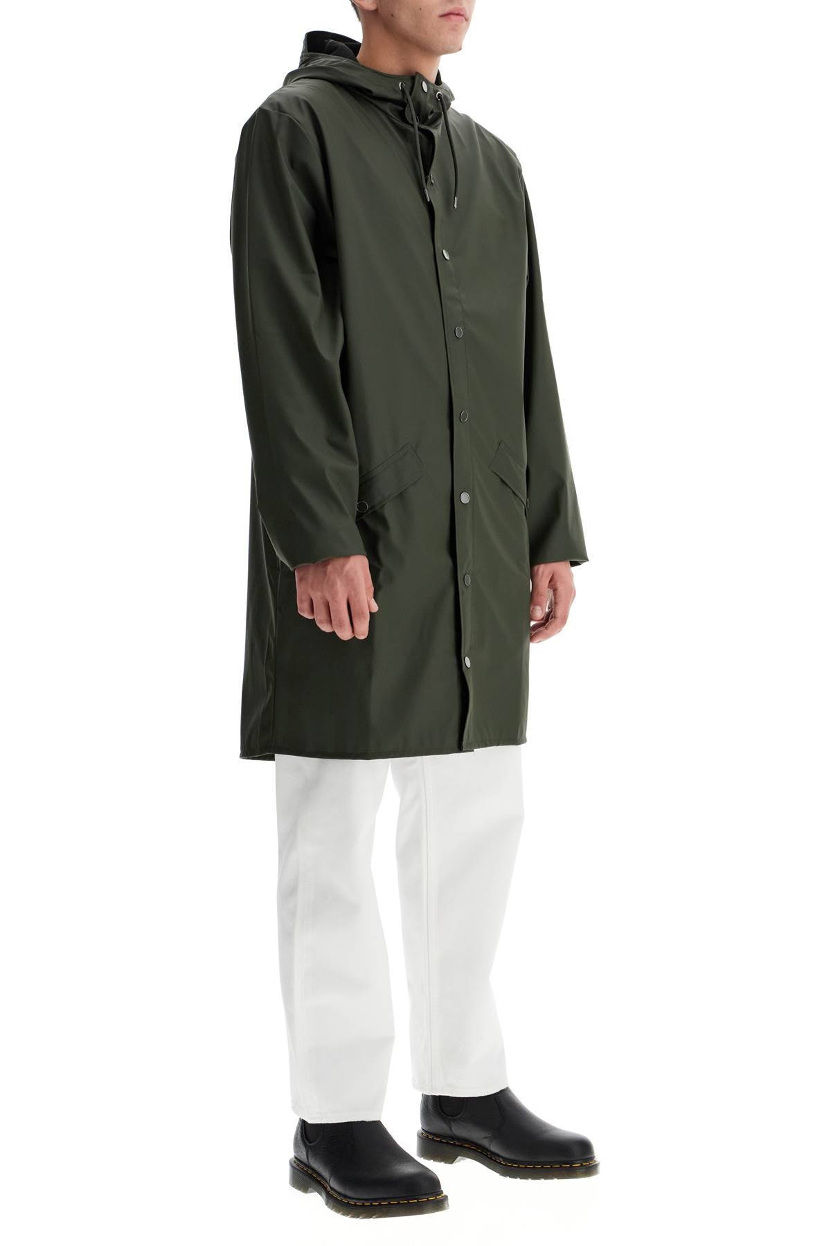 Unisex Long Rain Jacket  - Khaki