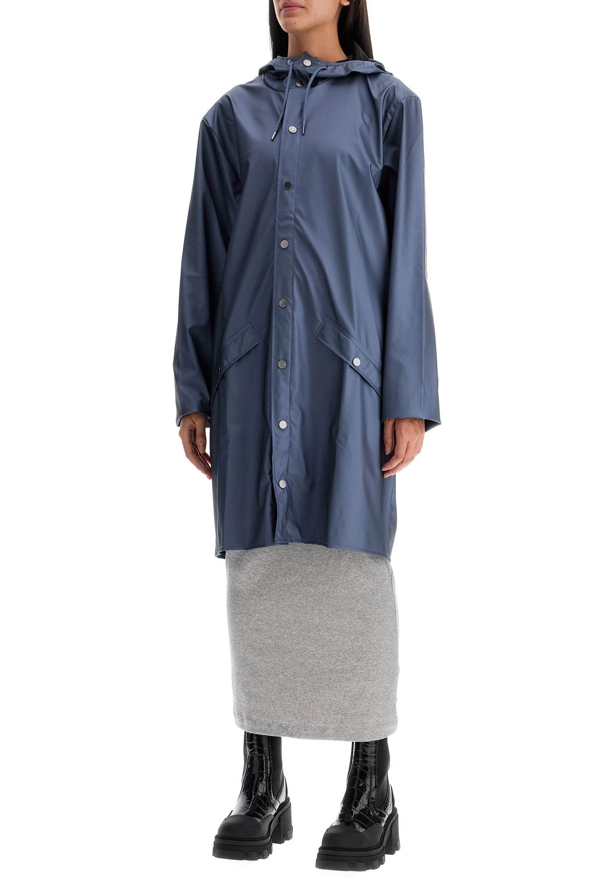 Unisex Long Rain Jacket  - Blue