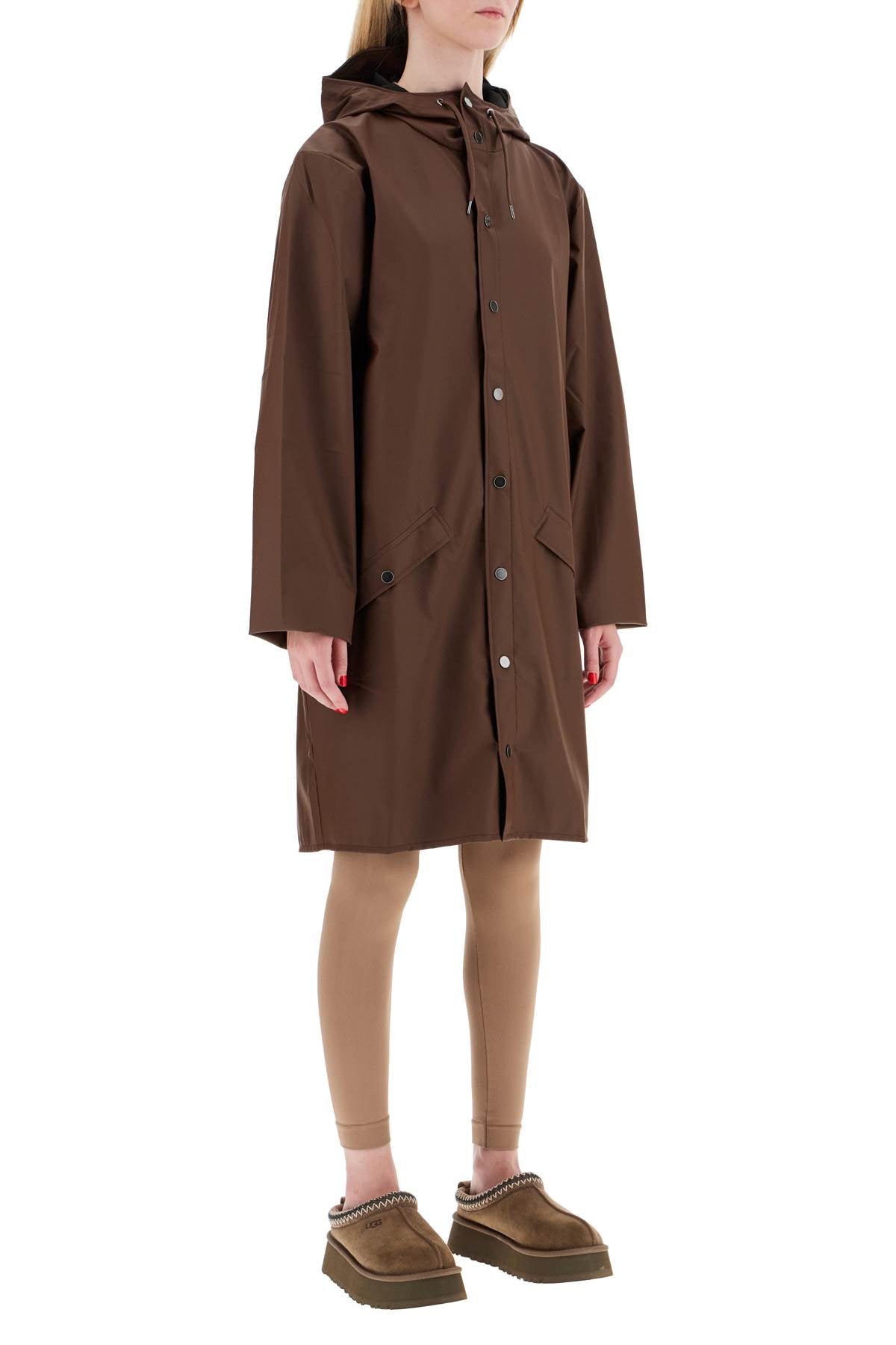 Unisex Long Rain Jacket  - Brown