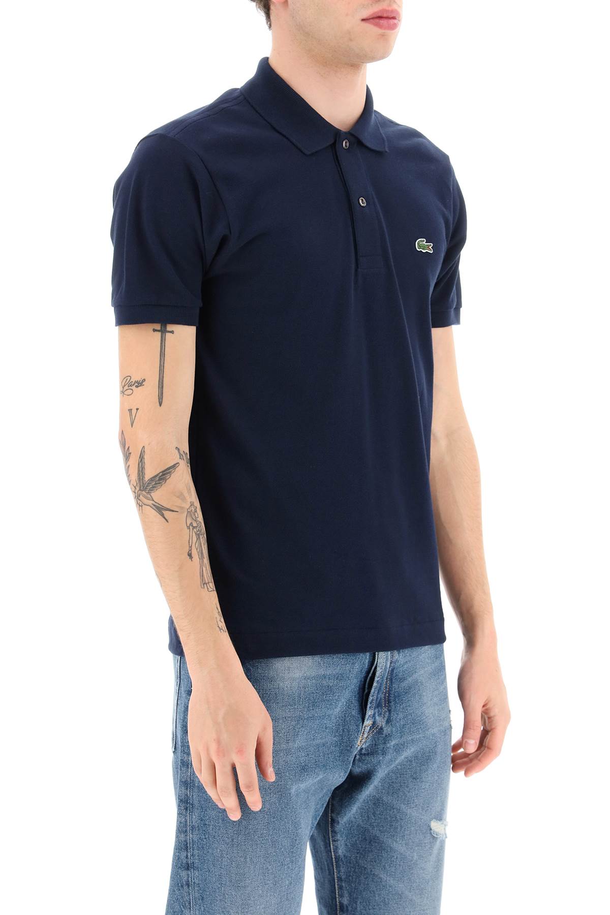 Cotton Piquet Polo  - Blue