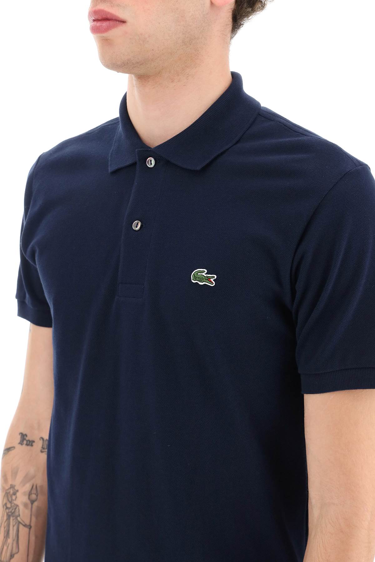 Cotton Piquet Polo  - Blue