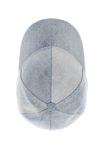 Denim Baseball Cap With Adjustable  - Blue