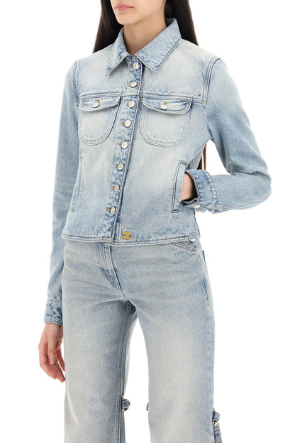 Denim Trucker Jacket For  - Light Blue