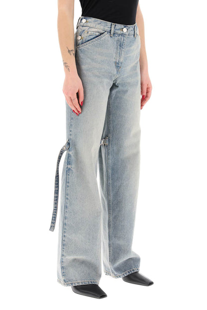 "denim Sailor-style Baggy  - Blue