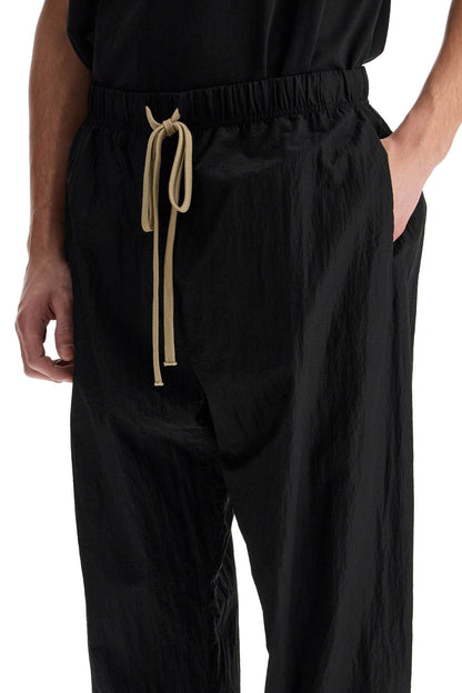 Nylon Ripstop Track Pants In  - Black