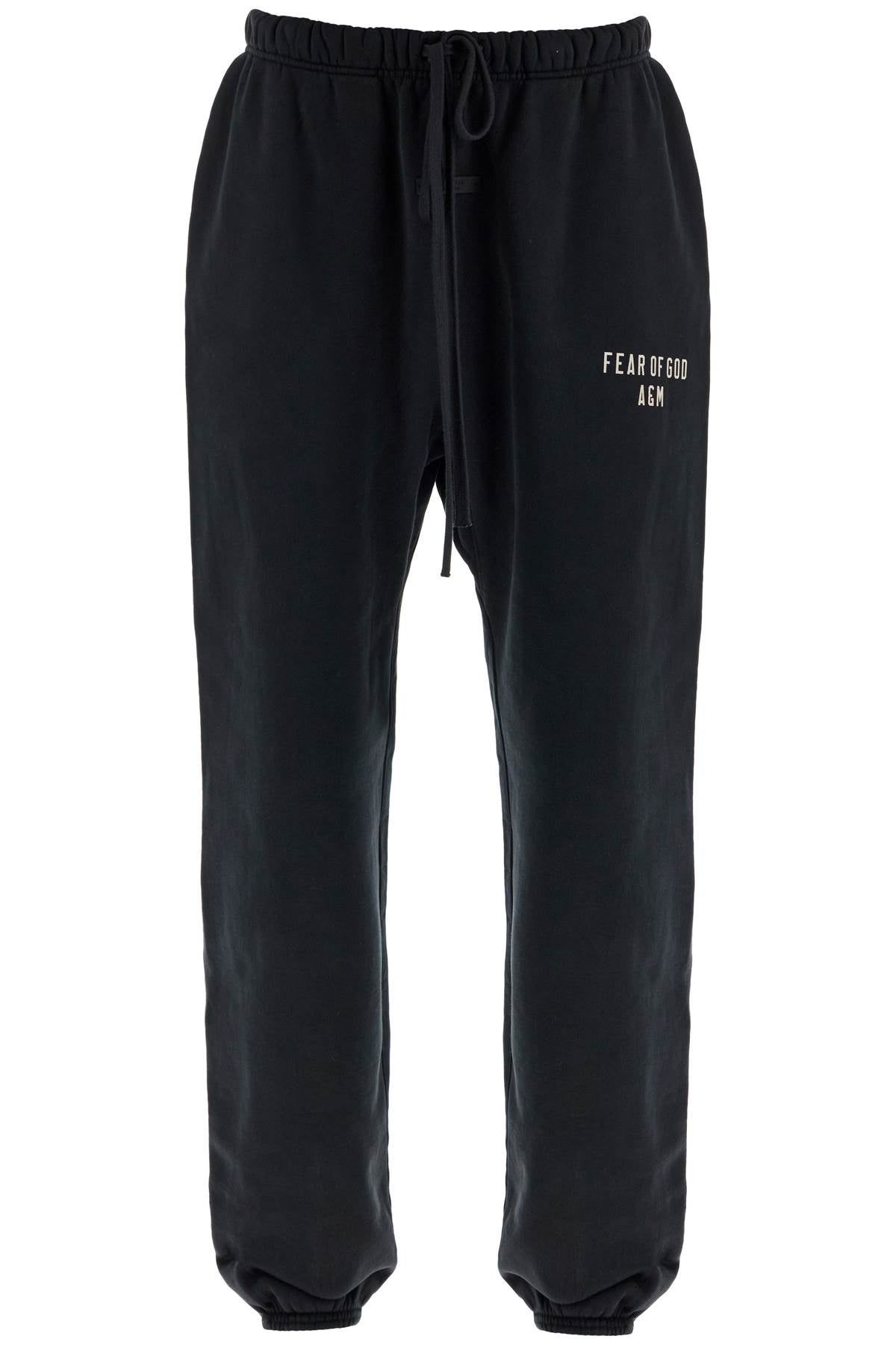 Black Heavy Fleece Sweatpants  - Black