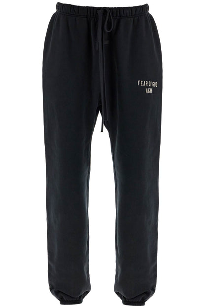 Black Heavy Fleece Sweatpants  - Black