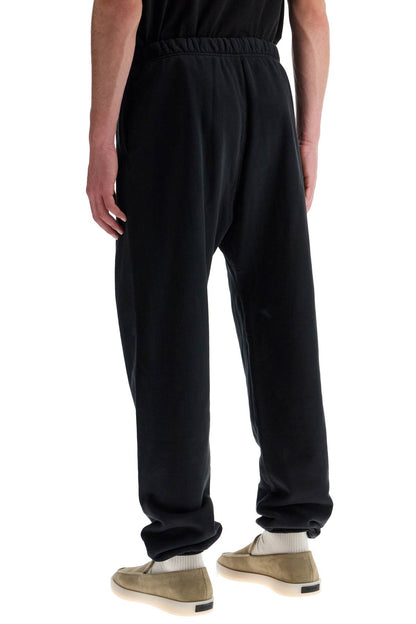 Black Heavy Fleece Sweatpants  - Black