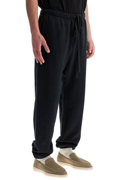 Black Heavy Fleece Sweatpants  - Black