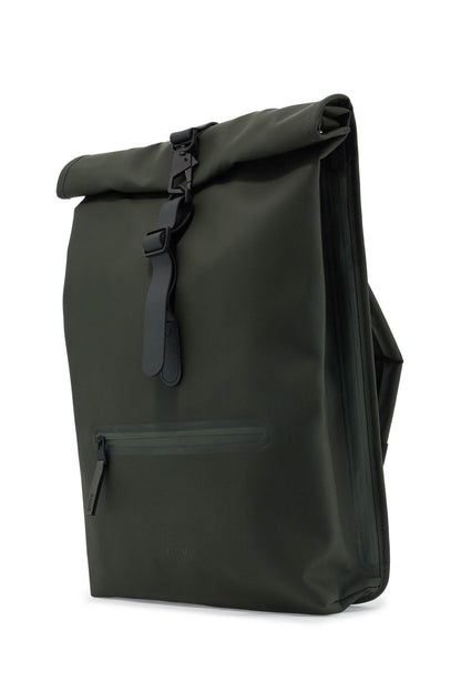 Water-repellent Rolltop Rucksack  - Green