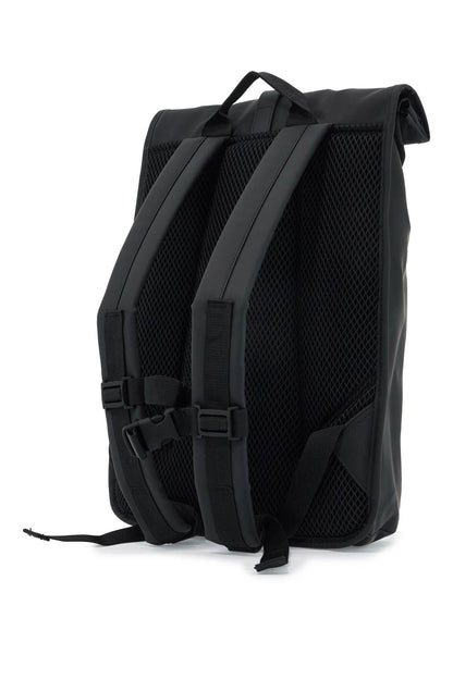 Water-repellent Rolltop Rucksack  - Black