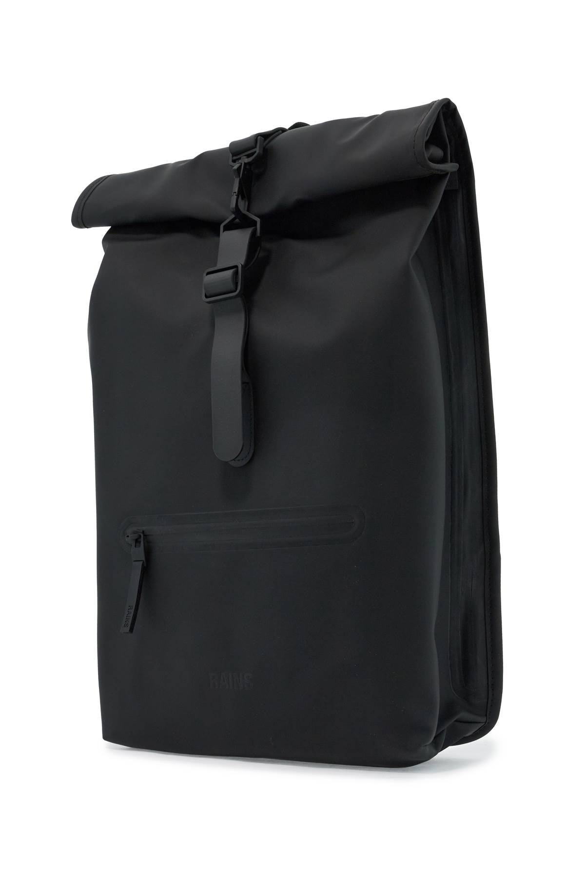 Water-repellent Rolltop Rucksack  - Black