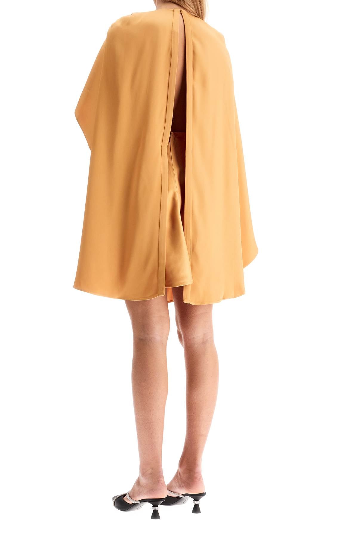 'eden' Mini Cape Dress  - Yellow