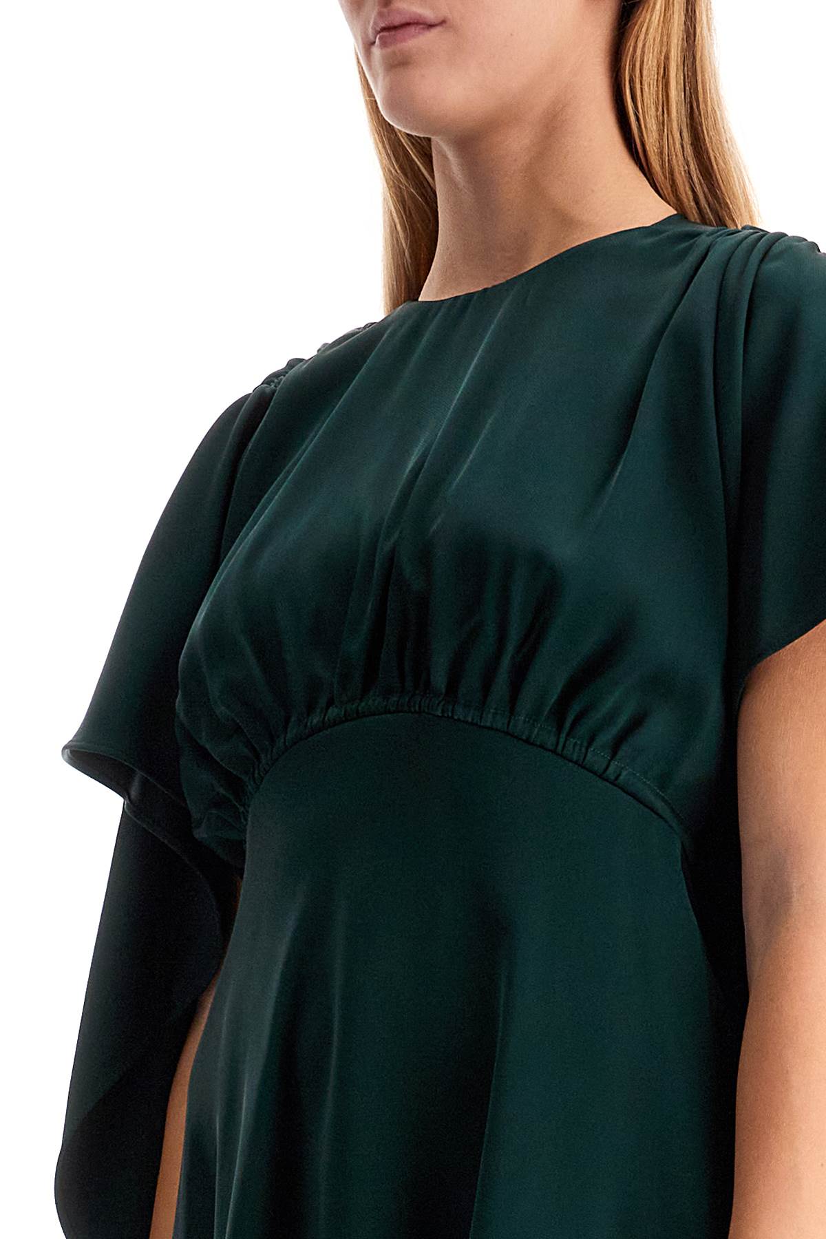 'eden' Mini Cape Dress  - Green