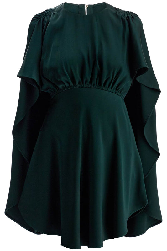 'eden' Mini Cape Dress  - Green