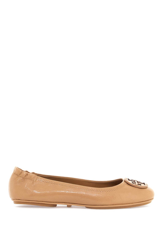 Suede Minnie Travel Ballet Flats  - Beige