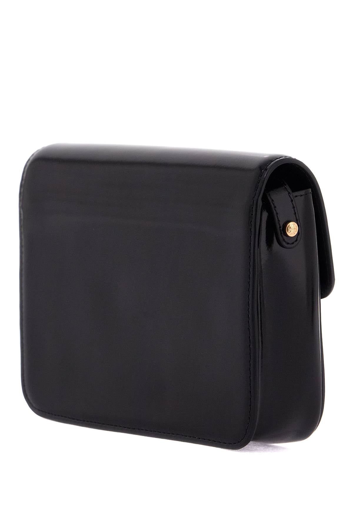 Brushed Leather Robinson Shoulder Bag  - Black